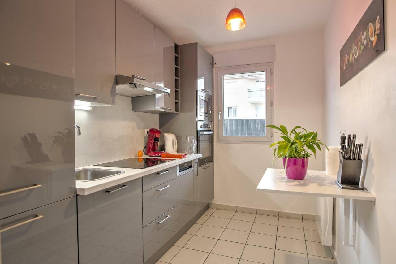 Appartement Jardin de l'Atrium T2 proche de Genève et Palexpo à Saint-Julien-en-Genevois Extérieur photo